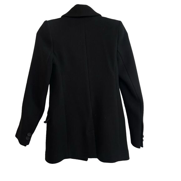 Isabel Marant Etoile Black Wool Blend Tailored Jacket Cyril Dancer Coat Sz 2/34 - Picture 6 of 9